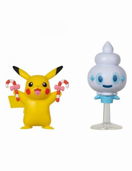 Pokemon - Holiday Edition: Pikachu &
Vanillite 2-Pack Battle Figure Set (5cm)
