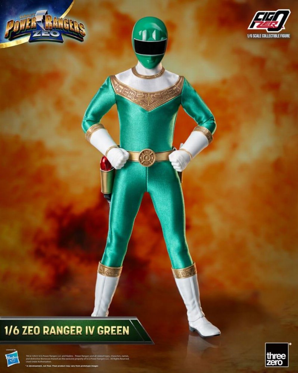 Power Rangers Zeo: FigZero - Ranger IV Green 1/6 Action Figure (30cm) 