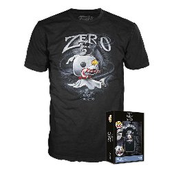 Funko Boxed Tee: Disney Nightmare Before Christmas -
Zero with Cane Black T-Shirt (L)