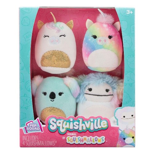 Λούτρινα Squishmallows - Squishville Mini: Cheer Squad
4-Pack Φιγούρες (5cm)