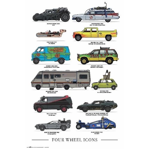 Four Wheels - Icons Αυθεντική Αφίσα
(92x61cm)