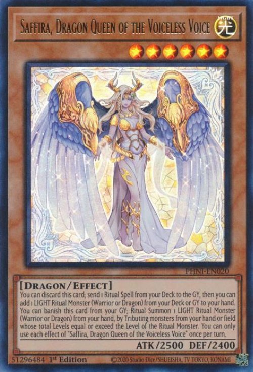 Saffira, Dragon Queen of the Voiceless Voice (V.1 -
Ultra Rare)