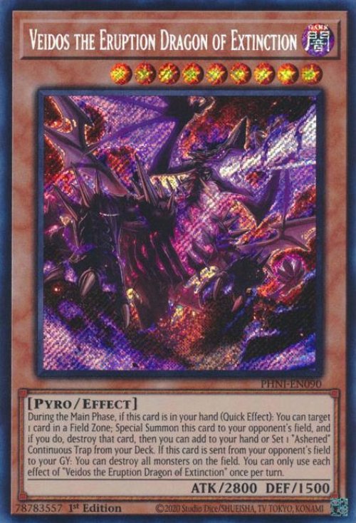 Veidos the Eruption Dragon of Extinction (V.1 - Secret
Rare)