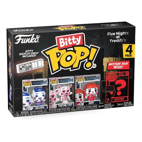 Funko Bitty POP! Five Nights at Freddy's -
Ballora, Funtime Foxy, Baby & Chase Mystery 4-Pack
Figures
