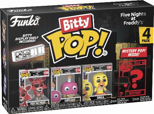 Funko Bitty POP! Five Nights at Freddy's - Foxy the
Pirate, Cupcake, Chica & Chase Mystery 4-Pack
Φιγούρες