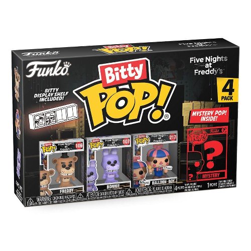 Funko Bitty POP! Five Nights at Freddy's -
Freddy, Bonnie, Balloon Boy & Chase Mystery 4-Pack
Figures