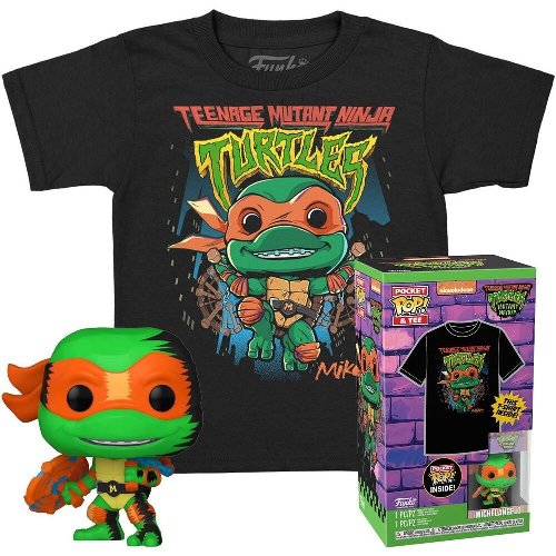 Funko Box: Teenage Mutant Ninja Turtles -
Michelangelo Pocket POP! with T-Shirt (L-Kids)