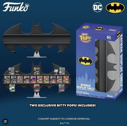 Funko Bitty POP! Town: DC Heroes - Batman Signal
Display Shelf (Contains 2 Exclusive Bitty POP!)
