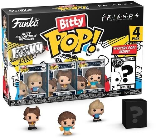 Funko Bitty POP! Friends - Rachel Green,
Chandler Bing, Ross Geller & Chase Mystery 4-Pack
Figures