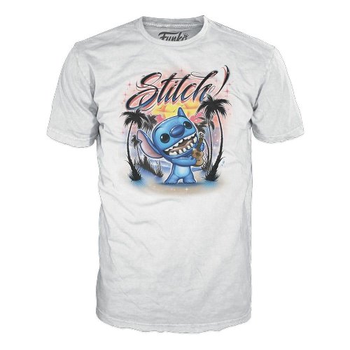 Funko Tee: Disney Lilo & Stitch - Stich with
Ukulele White T-Shirt