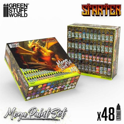 Green Stuff World - Starter Mega Paint Set (48
Colours)