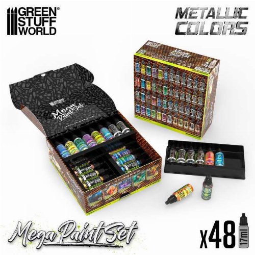Green Stuff World - Metallics Mega Paint Set (48
Colours)