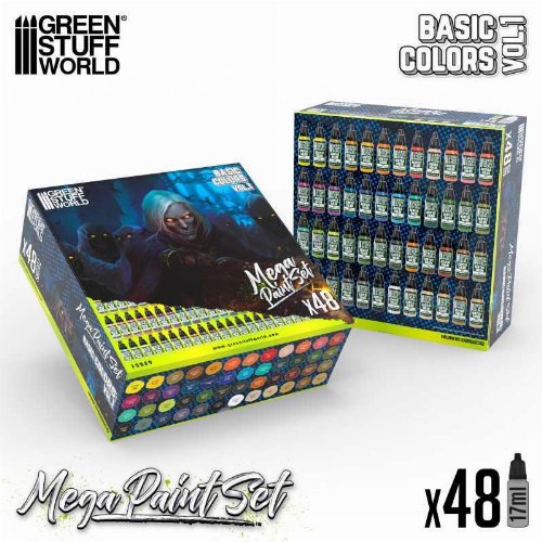 Green Stuff World - Vol.1 Basic Mega Paint Set (48
Χρώματα)