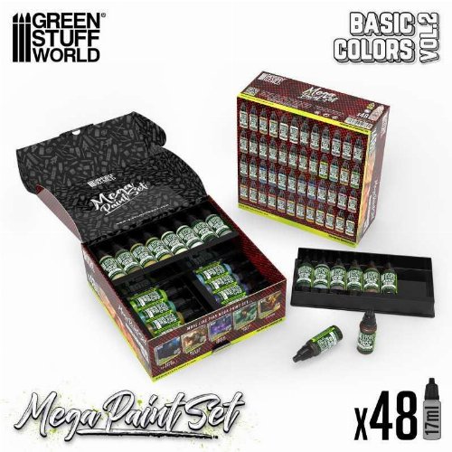 Green Stuff World - Vol.2 Basic Mega Paint Set (48 &Chi;&rho;ώ&mu;&alpha;&tau;&alpha;)