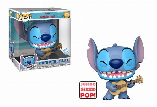 Φιγούρα Funko POP! Disney: Lilo & Stitch - Stitch
with Ukulele #1419 Jumbosized (Exclusive)