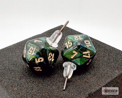 Chessex - Scarab Jade Mini-Poly D20 Stud
Earrings
