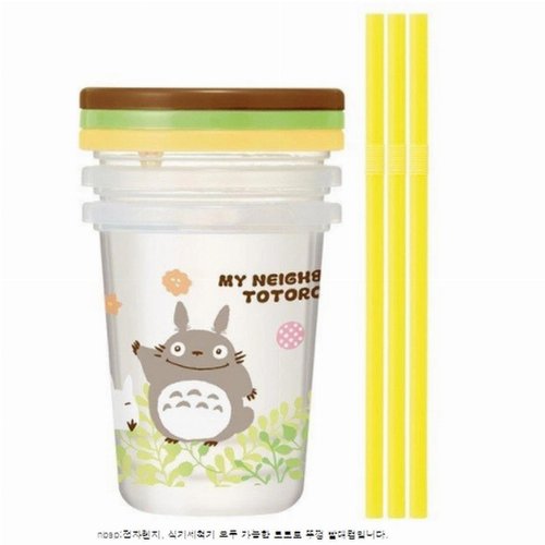 Studio Ghibli - My Neighbor Totoro Cup Set with
Straws (320ml)