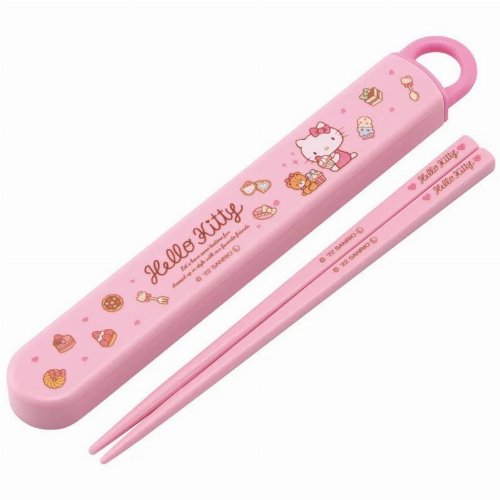 Hello Kitty - Sweety Pink Box of Chopsticks
(16cm)