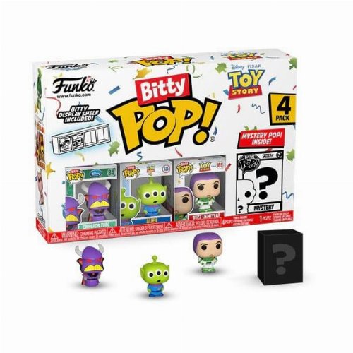 Funko Bitty POP! Disney: Toy Story - Emperor
Zurg, Alien, Buzz Lightyear & Chase Mystery 4-Pack
Figures