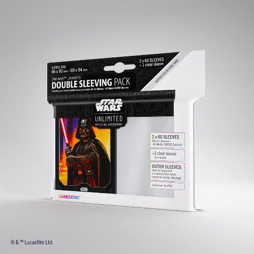 Gamegenic Card Sleeves Standard Size - Star Wars
Unlimited: Darth Vader (Double Sleeving Pack)