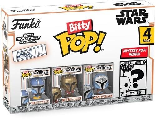 Funko Bitty POP! Disney: Star Wars - Heavy
Mandalorian, The Armorer, Bo-Katan & Chase Mystery 4-Pack
Figures