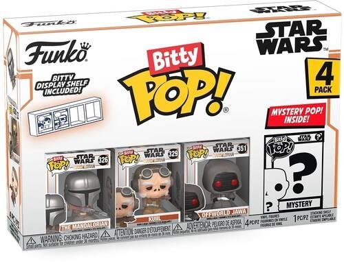Funko Bitty POP! Disney: Star Wars - The
Mandalorian, Kuiil, Off-World Jawa & Chase Mystery 4-Pack
Figures