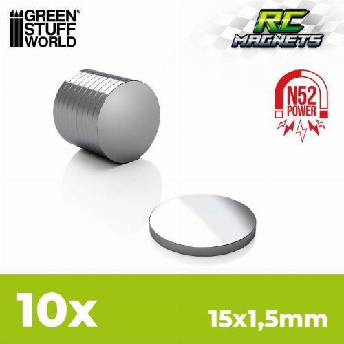 Green Stuff World - N52 Neodymium Magnets
15x1.5mm (10 pieces)