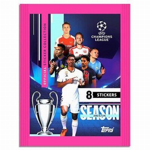 Topps - 2023-24 UEFA Champions League Stickers
Pack (8 Stickers)