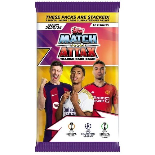 Topps - 2023-24 Match Attax UEFA Cards Booster
Pack (12 Cards)