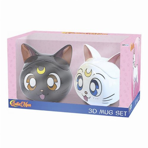 Sailor Moon - Luna & Artemis 3D Mug Set
(350ml)