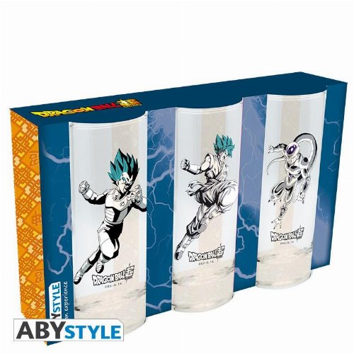 Dragon Ball Super - Vegeta, Son Goku, Frieza
3-Pack Glass Set (290ml)