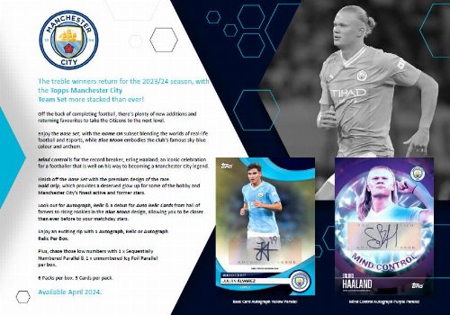 Topps - 2023-24 Manchester City Official Team Set (6
Φακελάκια)
