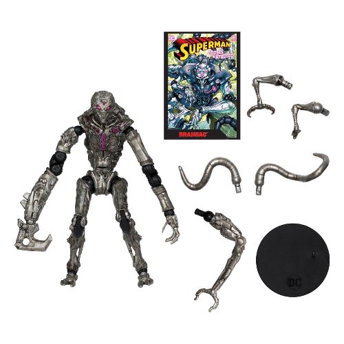 DC Direct: Gold Label - Brainiac (Ghosts of
Krypton) Action Figure (18cm) Includes Comic
Book