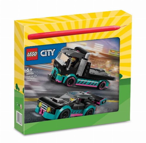Λαμπάδα LEGO City - Race Car & Car Carrier Truck (60406)