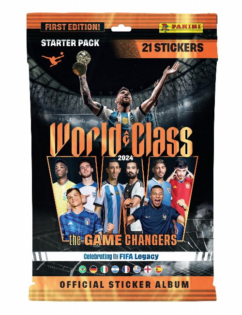Panini - World Class 2024 FIFA Starter Pack
(Album + 21 Stickers)