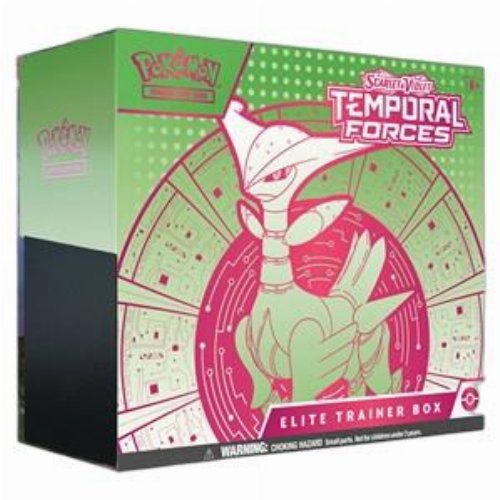 Pokemon TCG Scarlet & Violet Temporal Forces -
Elite Trainer Box (Iron Leaves)
