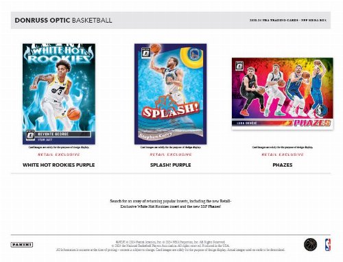 Panini - 2023-24 Optic Donruss NBA Basketball
Blaster Box (30 Cards)
