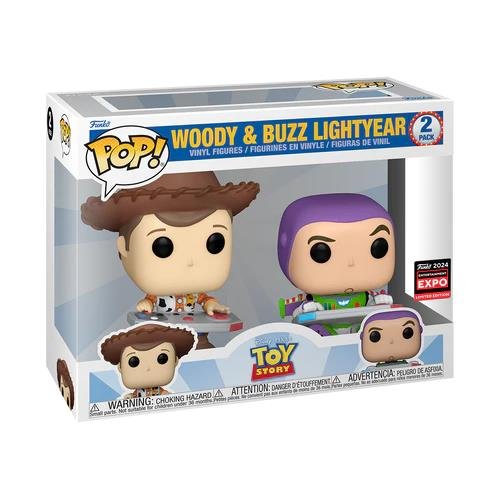 Figure Funko POP! Disney: Toy Story - Woody
& Buzz Lightyear (C2E2 2024 Exclusive)