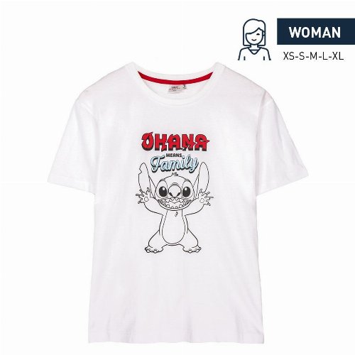 Disney: Lilo & Stitch Ohana White Γυναικείο
T-Shirt (L)