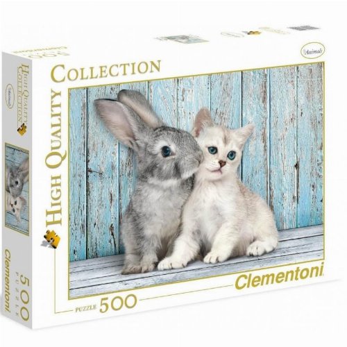 Παζλ 500 κομμάτια - Cat & Bunny