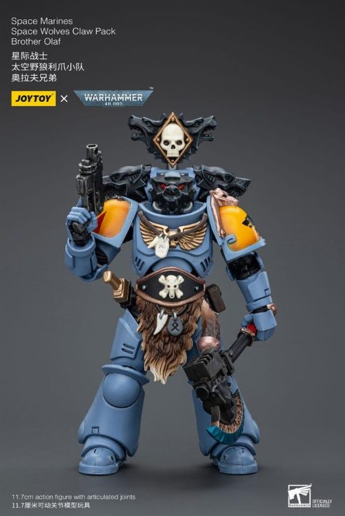 Warhammer 40000 - Space Marines Space Wolves
Claw Pack Brother Olaf 1/18 Action Figure
(12cm)