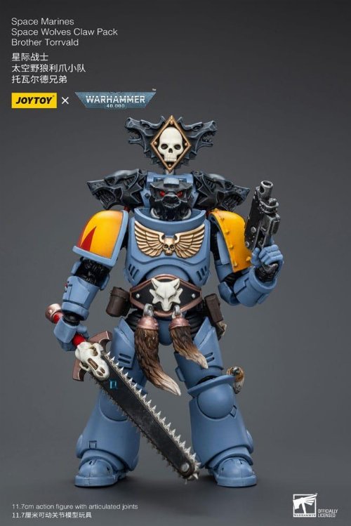 Warhammer 40000 - Space Marines Space Wolves Claw Pack
Brother Torrvald 1/18 Φιγούρα Δράσης (12cm)