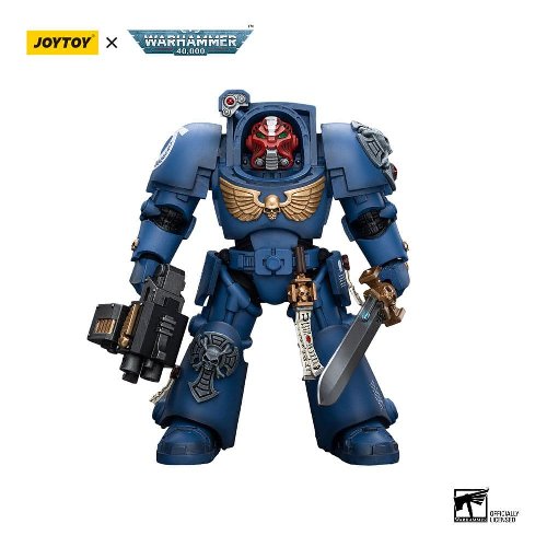 Warhammer 40000 - Ultramarines Terminator Squad
Sergeant with Power Sword and Teleport Homer 1/18 Action Figure
(12cm)
