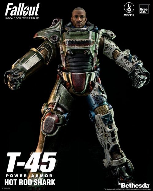 Fallout: FigZero - T-45 Hot Rod Shark Power
Armor 1/6 Action Figure (37cm)