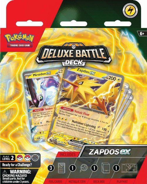Pokemon TCG - Miraidon & Zapdos Ex Deluxe Battle
Deck