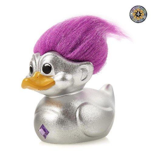 Trolls First Edition Tubbz - Silver (Purple
Hair) #3 Bath Duck Figure (10cm)