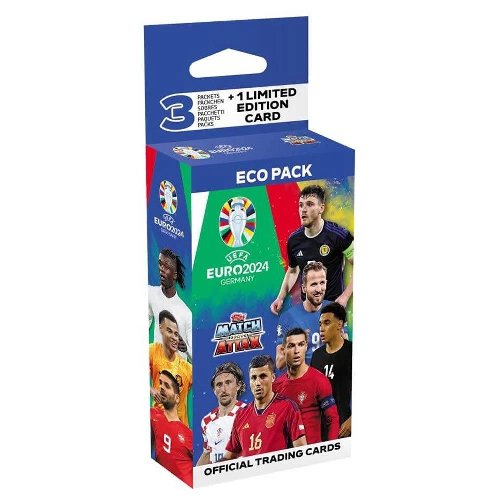 Topps - Match Attax Euro 2024 Cards Eco Pack (25
Cards)
