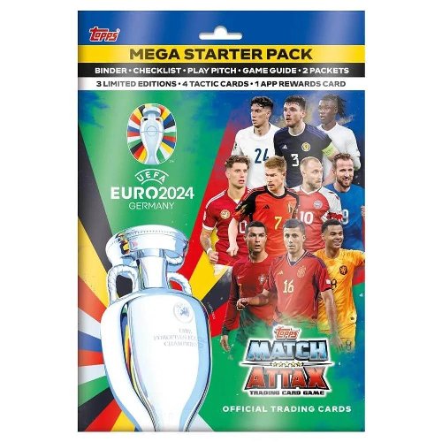 Topps - Match Attax Euro 2024 Cards Mega Starter
Pack (Binder + 23 Cards)