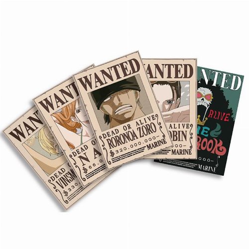 One Piece - Straw Hats Wanted Posters Set 2 5-Pack
Postercards (14.8x10.5cm)