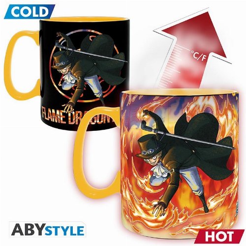 One Piece - Luffy & Sabo Heat Change Mug
(460ml)